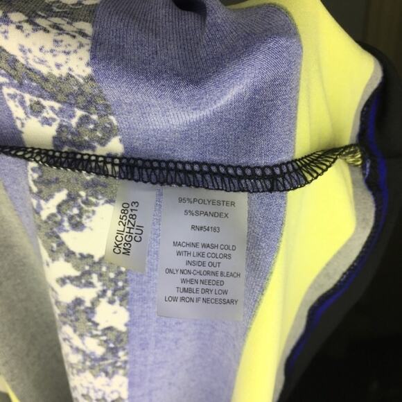 Calvin Klein Snake Stripe Print Sleeveless Blouse Women's Size Small - Picture 5 of 5